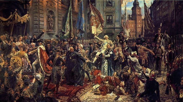 3 maja roku 1791 – przyjęcie przez Sejm Czteroletni Ustawy Rządowej z dnia 3 maja zwanej Konstytucją