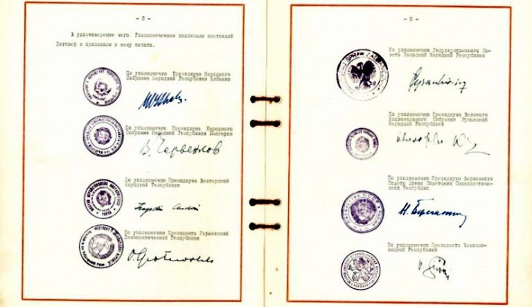 14 maja roku 1955 – kraje komunistyczne zawierają sojusz wojskowy zwany układem warszawskim