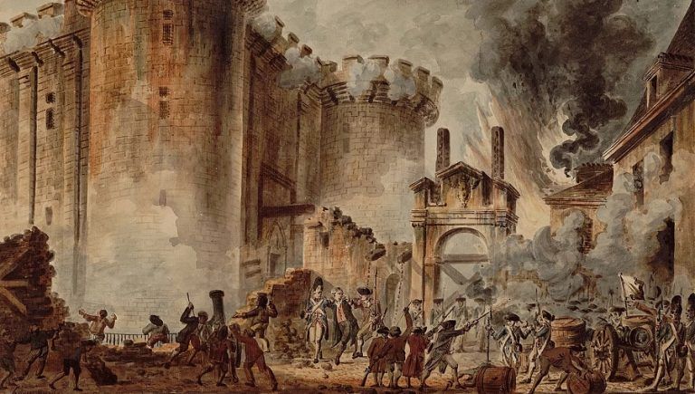 14 lipca roku 1789 – zdobycie Bastylii i zlinczowanie części obrońców przez zrewoltowany paryski lud
